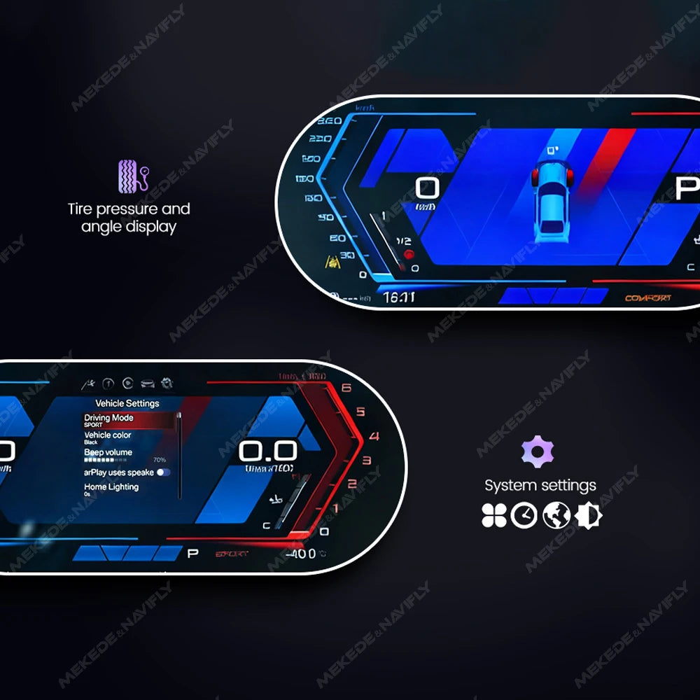 Premium BMW 3 Series 4 Series F30 F31 F34 F32 F33 F36 2013-2020 Car Digital Cluster LCD Dashboard Carplay Cockpit Virtual Instrument