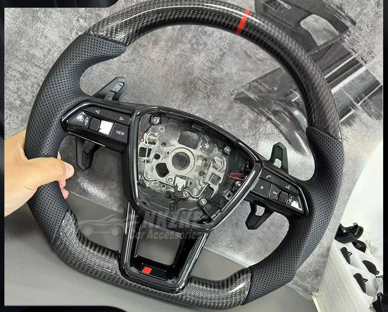 Carbon Fiber Steering Wheel For Audi A6 C8 A7