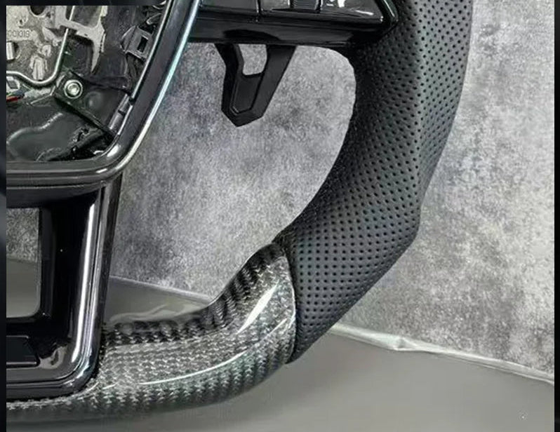 Carbon Fiber Steering Wheel For Audi A6 C8 A7