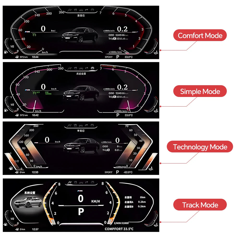Standard BMW 3/4 Series F30/F31 GT-F34 F32/F33/F36 2013-2020 Cockpits Dashboard