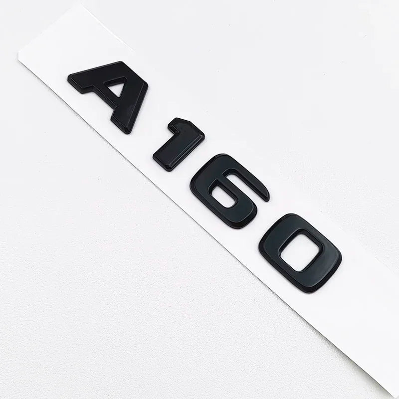 3D ABS Black A35 A45 A160 A180 A200 A250 Logo Letters 4MATIC Badge For Mercedes Benz W176 W177 Car Rear Star Sticker AMG Emblem