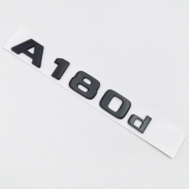 3D ABS Black A35 A45 A160 A180 A200 A250 Logo Letters 4MATIC Badge For Mercedes Benz W176 W177 Car Rear Star Sticker AMG Emblem