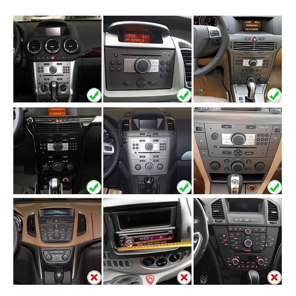 Black colour Vaxhaull Corsa Carplay 2006-2014