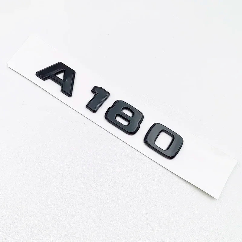 3D ABS Black A35 A45 A160 A180 A200 A250 Logo Letters 4MATIC Badge For Mercedes Benz W176 W177 Car Rear Star Sticker AMG Emblem