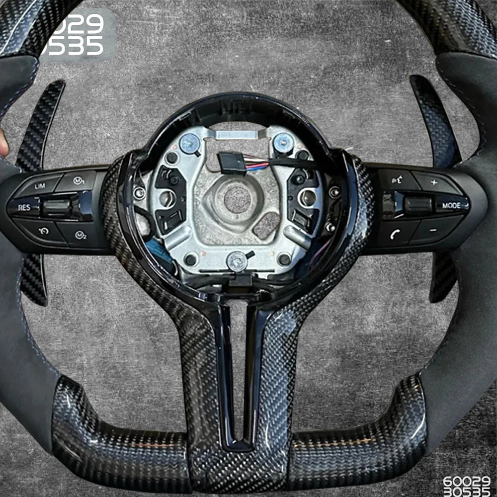 Steering Wheel Alcantara For Bmw F30 F10 F31 F20  E90 F01 F90 F25 F22 F36 F33 F32 M3 M5 F11 Carbon fibre