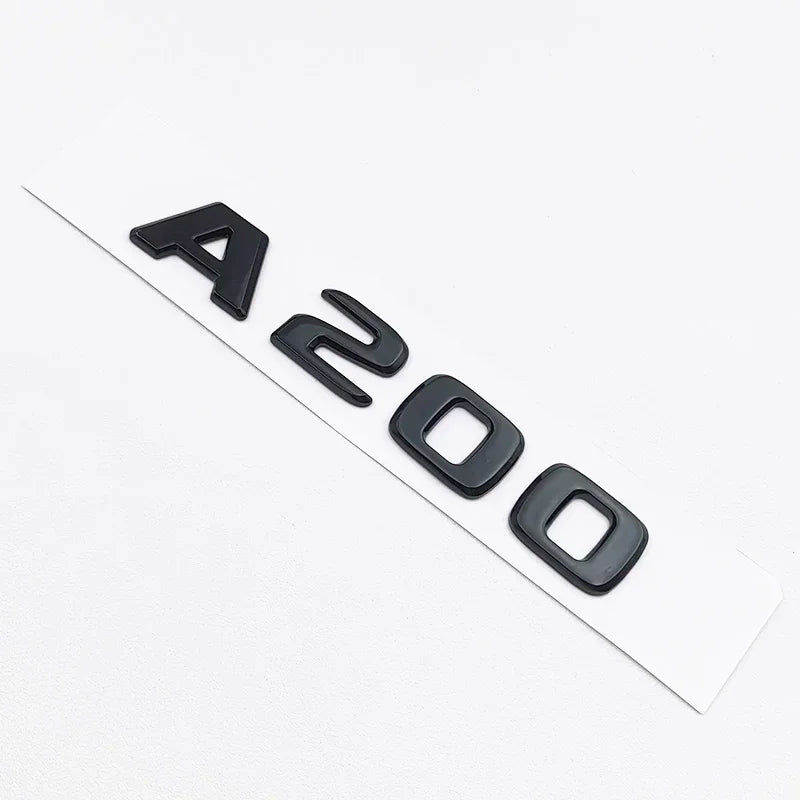 3D ABS Black A35 A45 A160 A180 A200 A250 Logo Letters 4MATIC Badge For Mercedes Benz W176 W177 Car Rear Star Sticker AMG Emblem