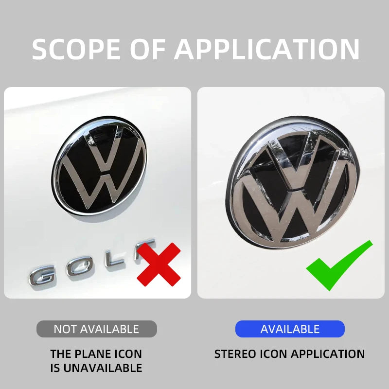 Black badges For Volkswagen GTI Golf Polo 6 7 Passat VW CC Tiguan T-ROC Jetta