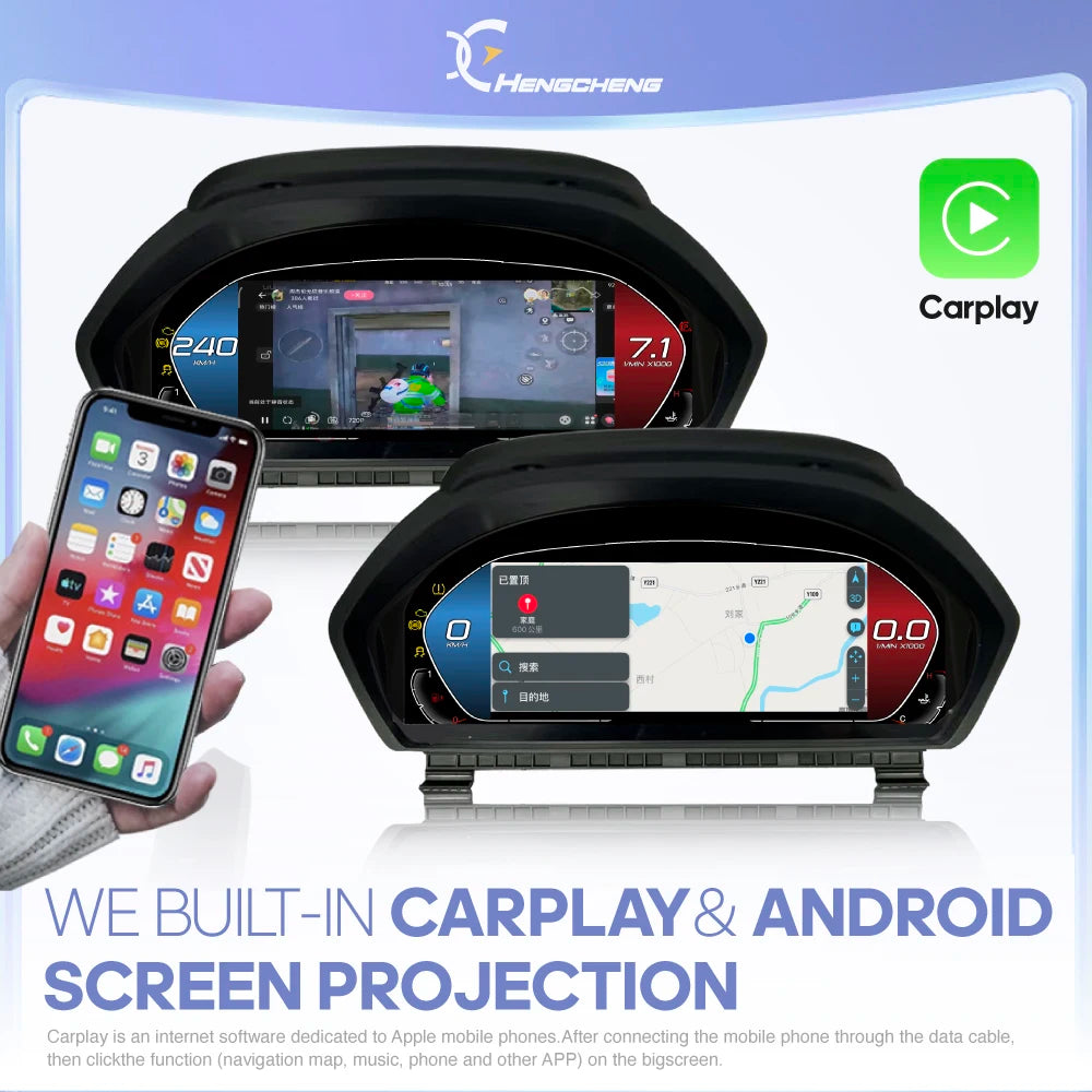 Premium BMW 3 Series 4 Series F30 F31 F34 F32 F33 F36 2013-2020 Car Digital Cluster LCD Dashboard Carplay Cockpit Virtual Instrument